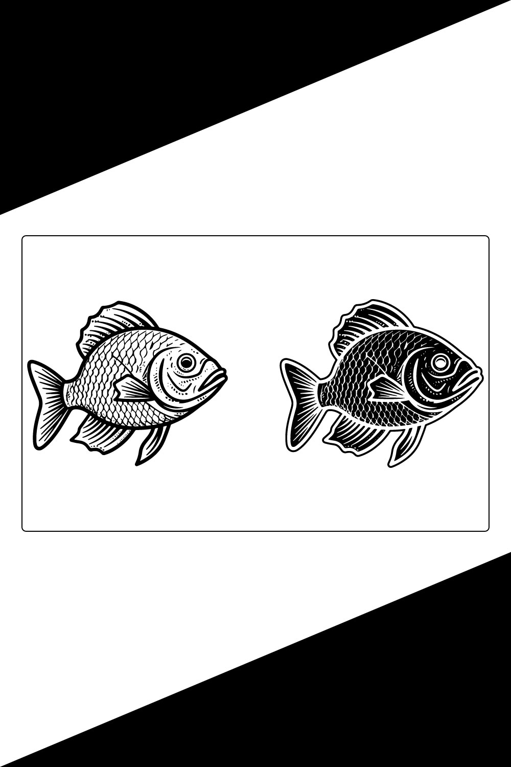 Fish Icon Outline , Fish Icon Vector , Fish Icon illustration pinterest preview image.