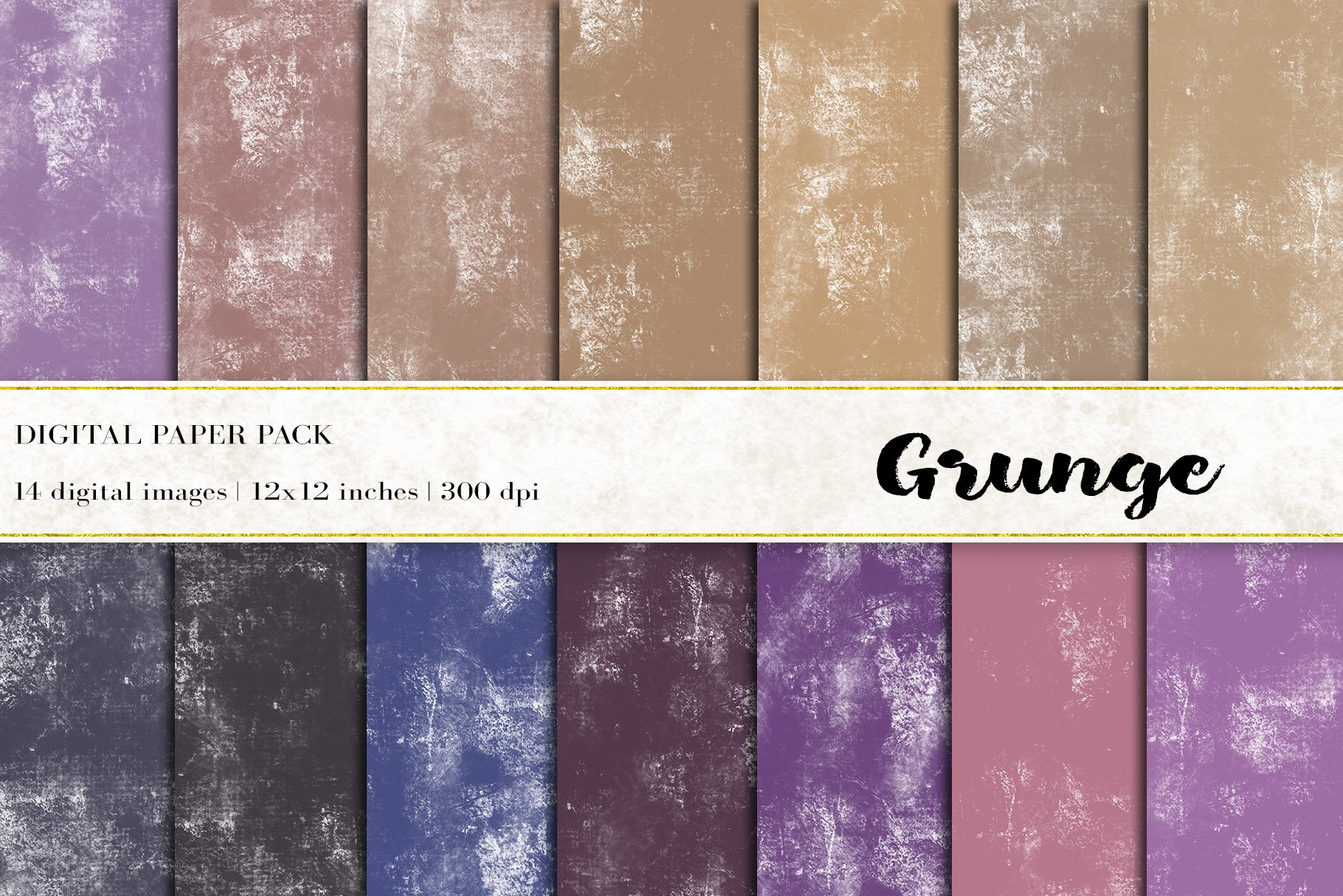 Grunge Digital Papers cover image.