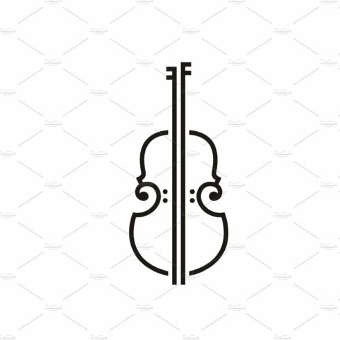 Cello Bass Music Instrument Logo cover image.