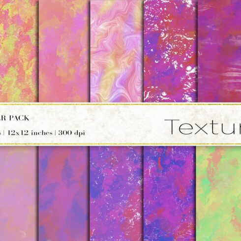 Textures Digital Papers cover image.