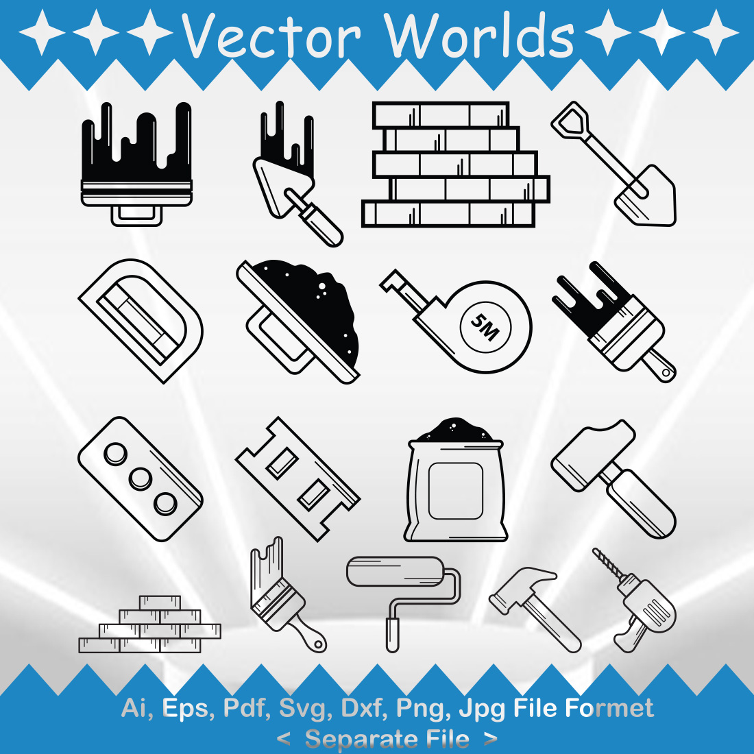 Concrete Icon SVG Vector Design preview image.