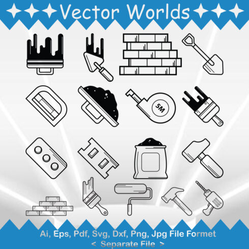 Concrete Icon SVG Vector Design cover image.