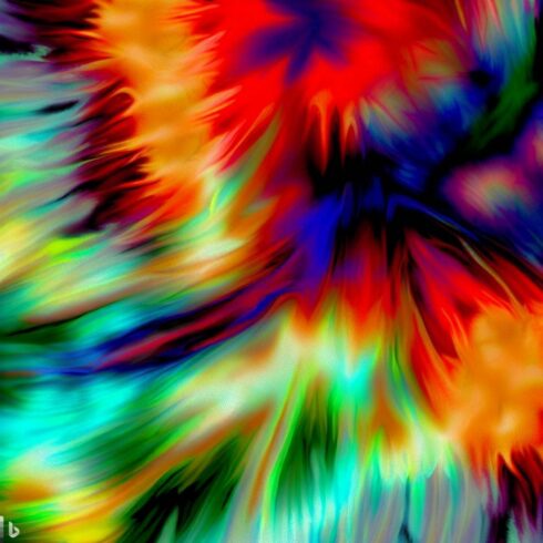 4 Tie dye psychedelic background images in varoius colour combinations cover image.