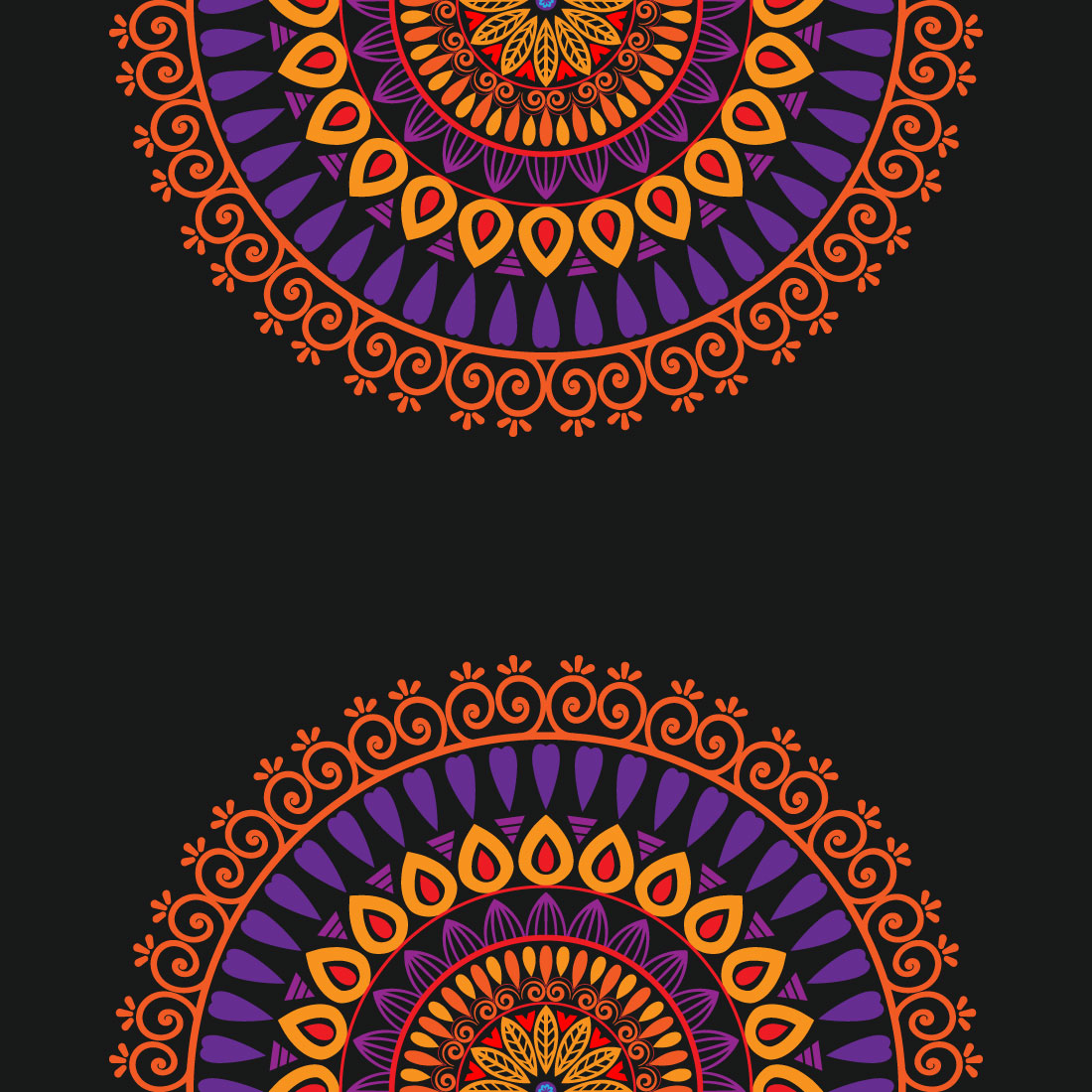 Luxury Mandala Vector Design Template preview image.