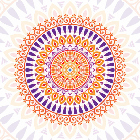 Luxury Mandala Vector Design Template cover image.