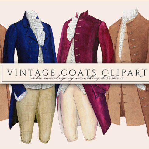 Victorian Men's Clothing Clipart cover image.