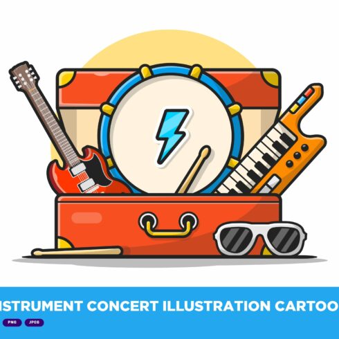 Music Instrument Concert Cartoon cover image.