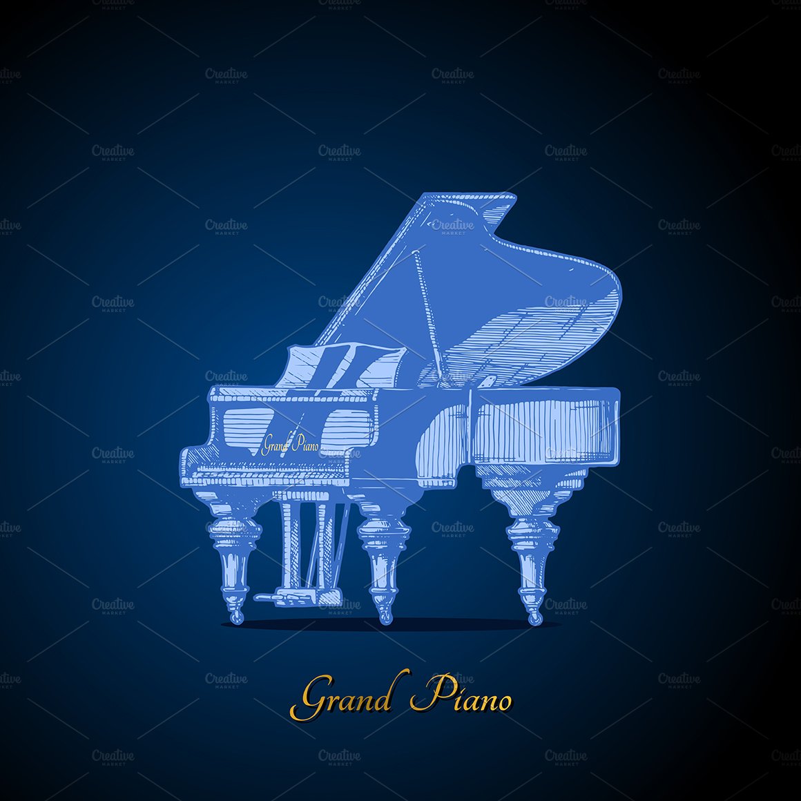 4 illustration of different piano preview image.