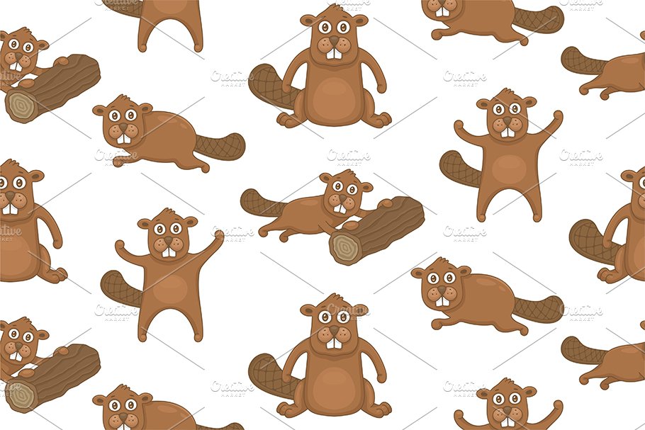 Set of Beavers and Pattern cover image.