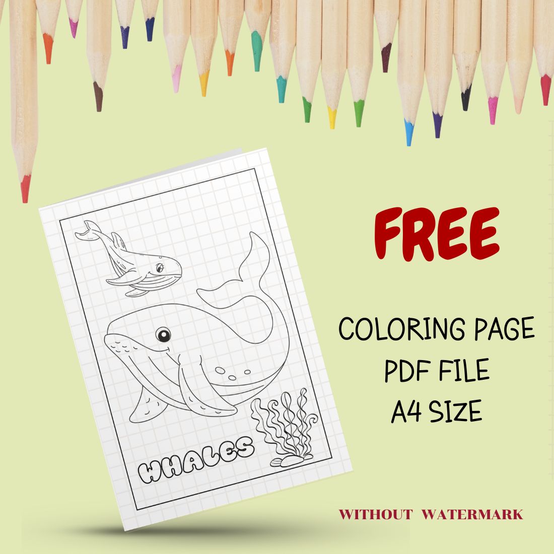 Free Animal Coloring Page cover image.