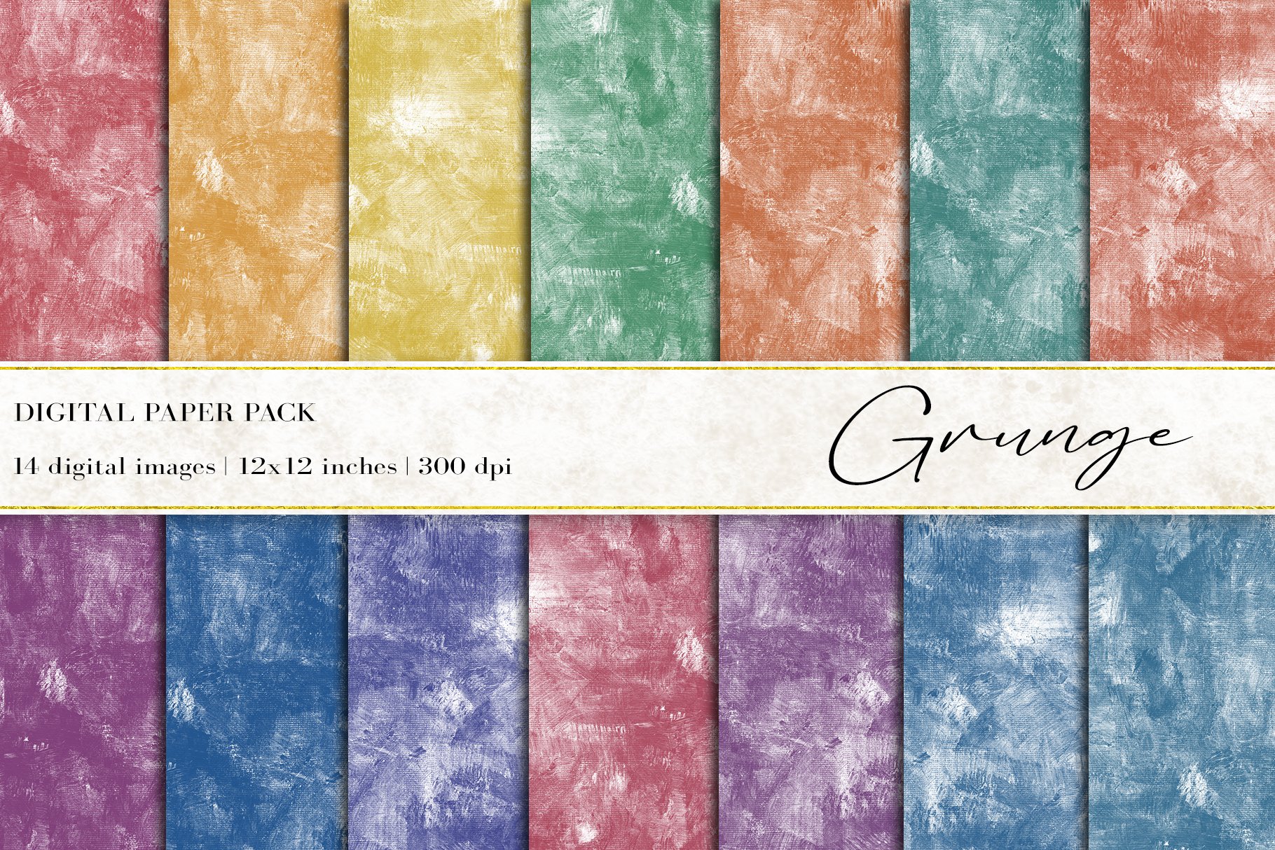 Grunge Digital Papers cover image.