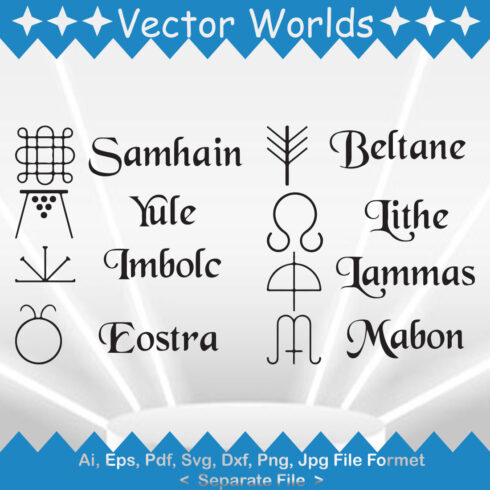 Beltane Symbol SVG Vector Design cover image.