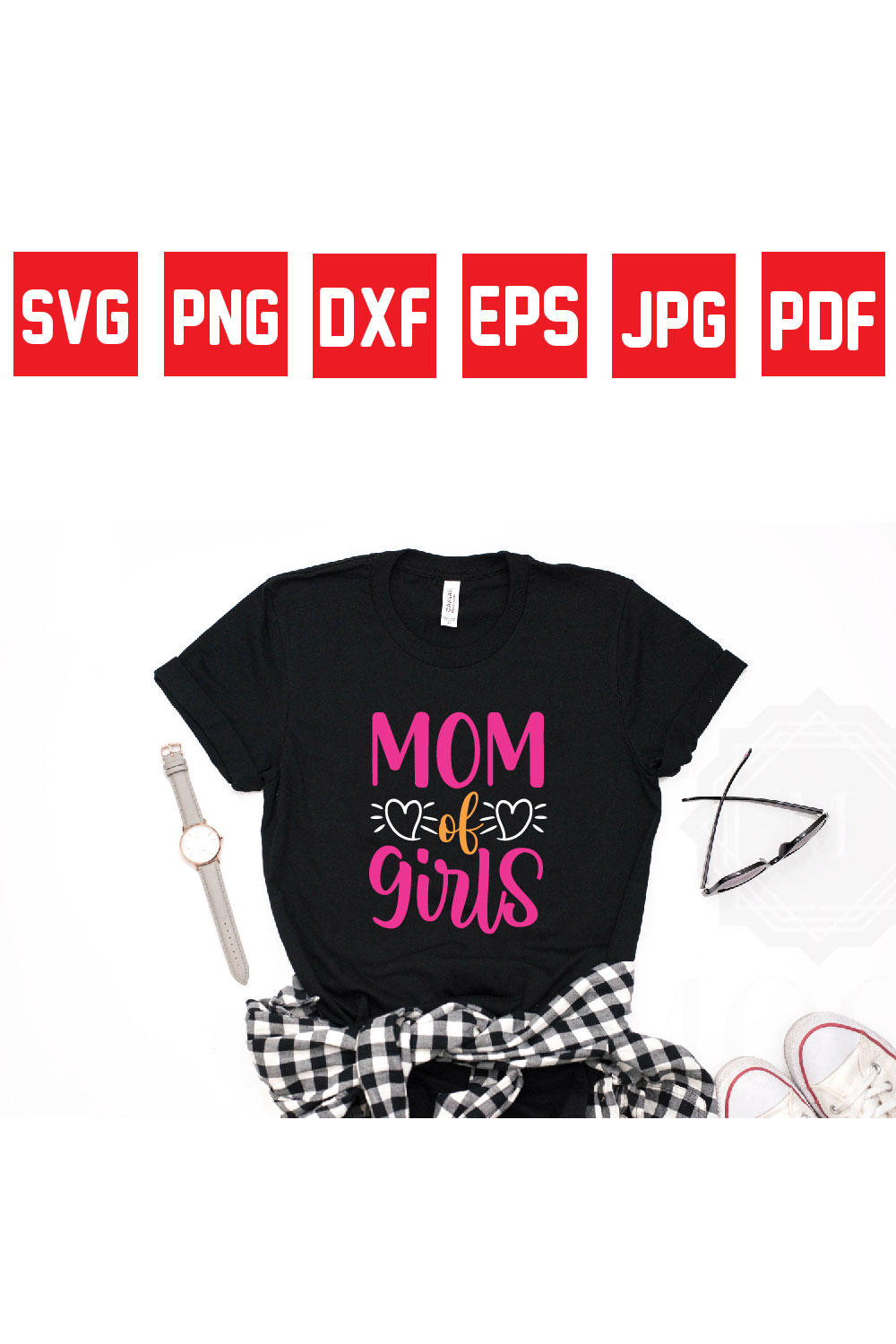 mom of girls pinterest preview image.