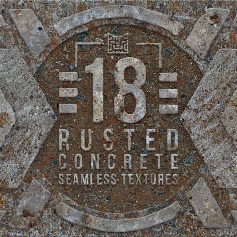 18 RUSTED CONCRETE SEAMLESS TEXTURES cover image.