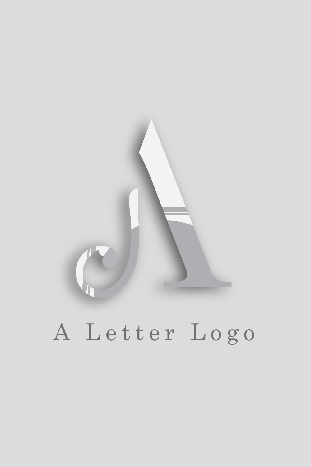 A Letter Logo for your business and company identity A logo pinterest preview image.