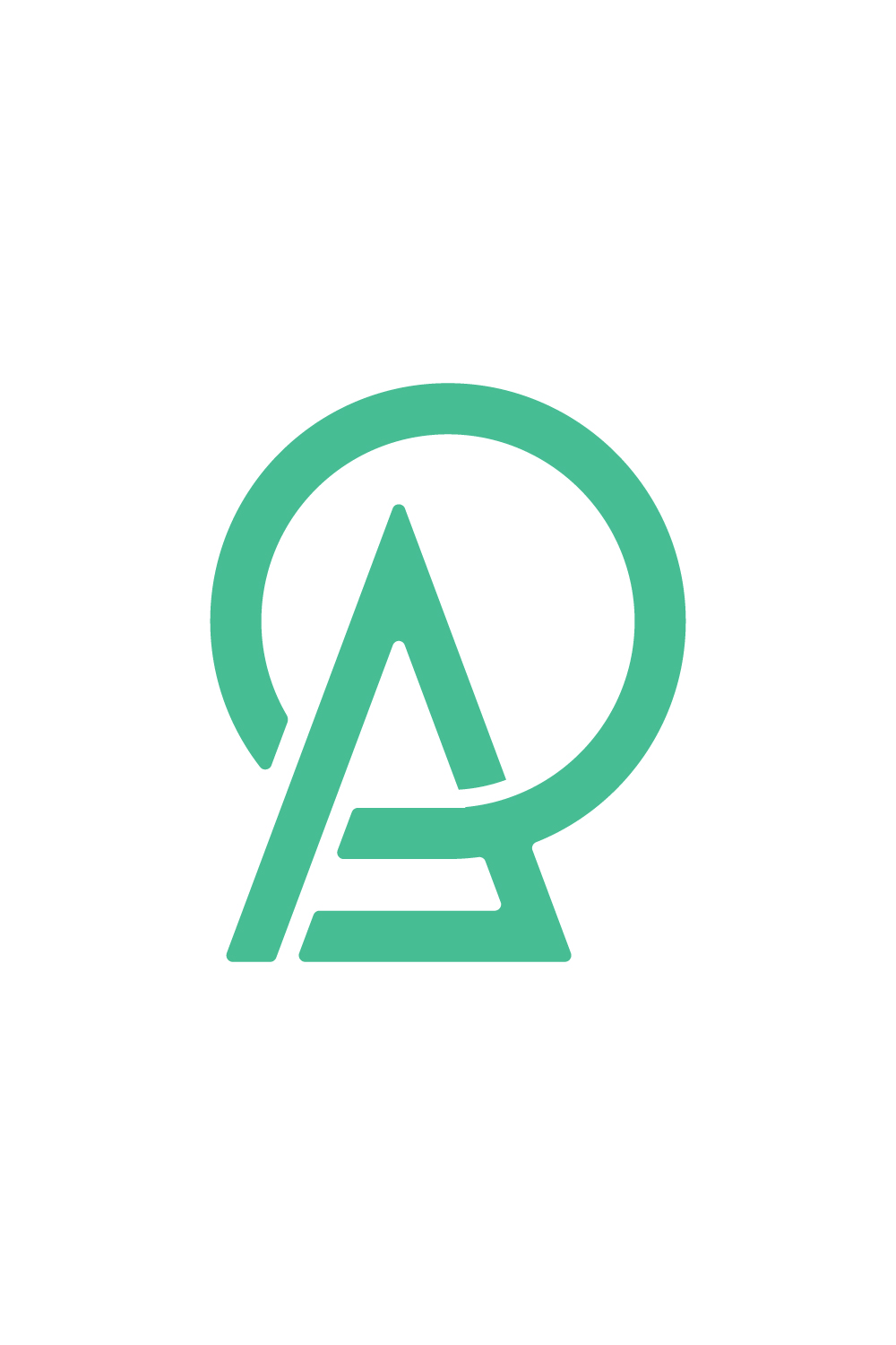 A letter logo pinterest preview image.