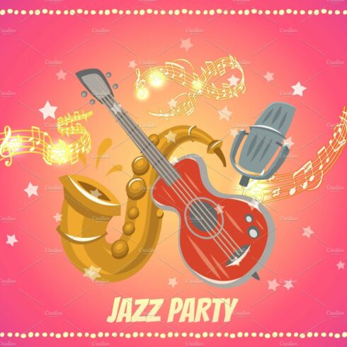 Jazz and blues music party or cover image.