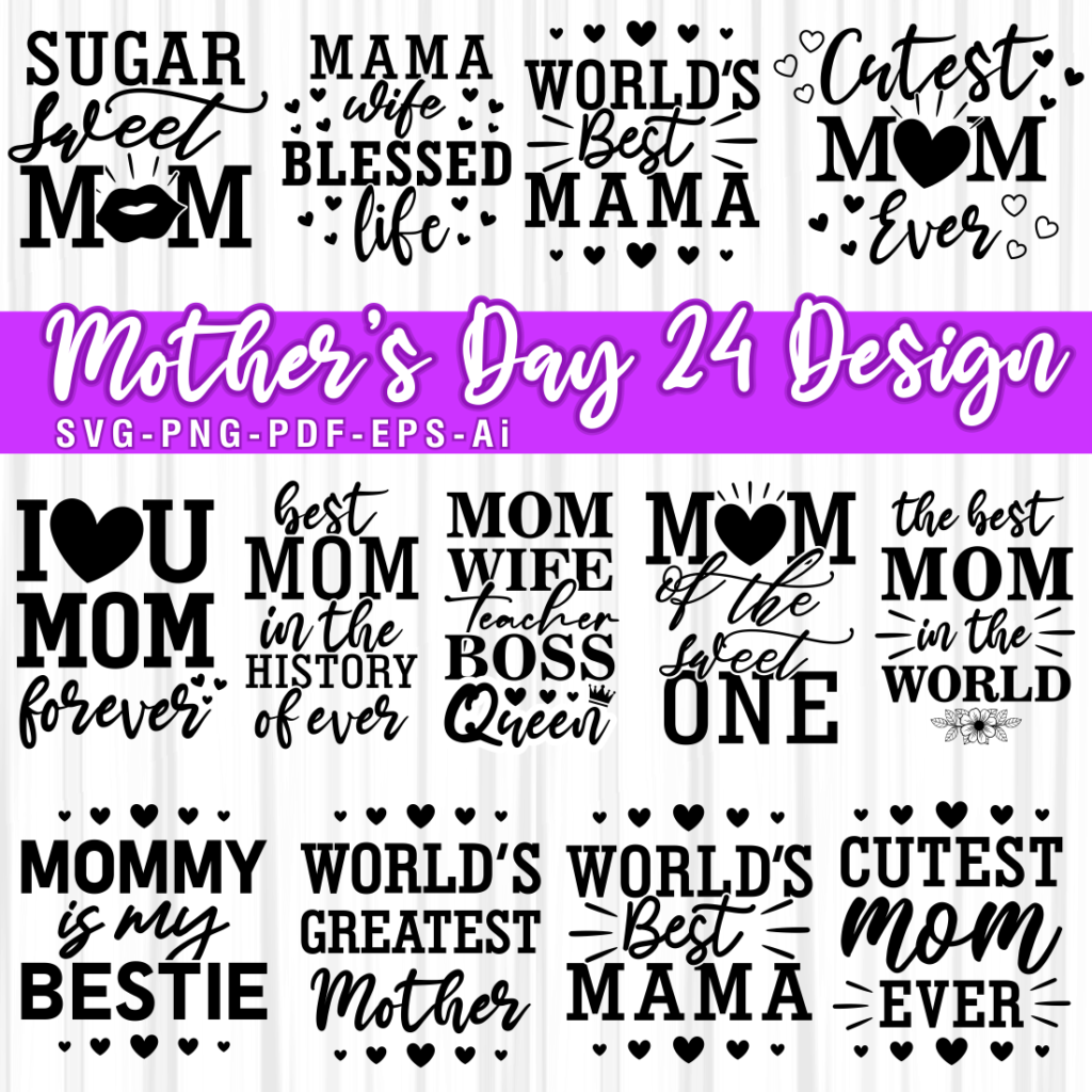 Mothers Day Svg Bundle Funny Mom Life Quotes Svg Bundle Masterbundles