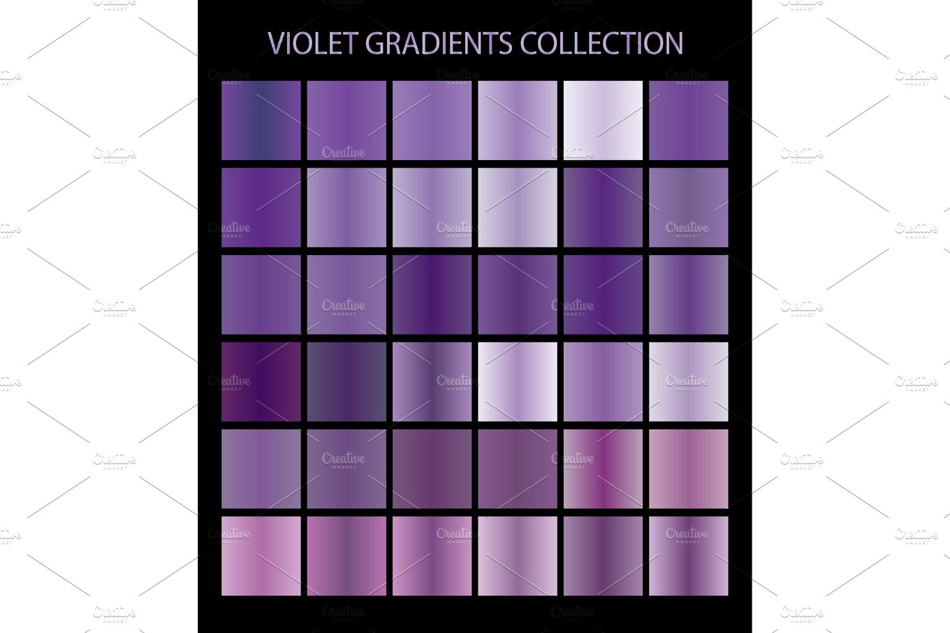 36 vector violet color gradients cover image.