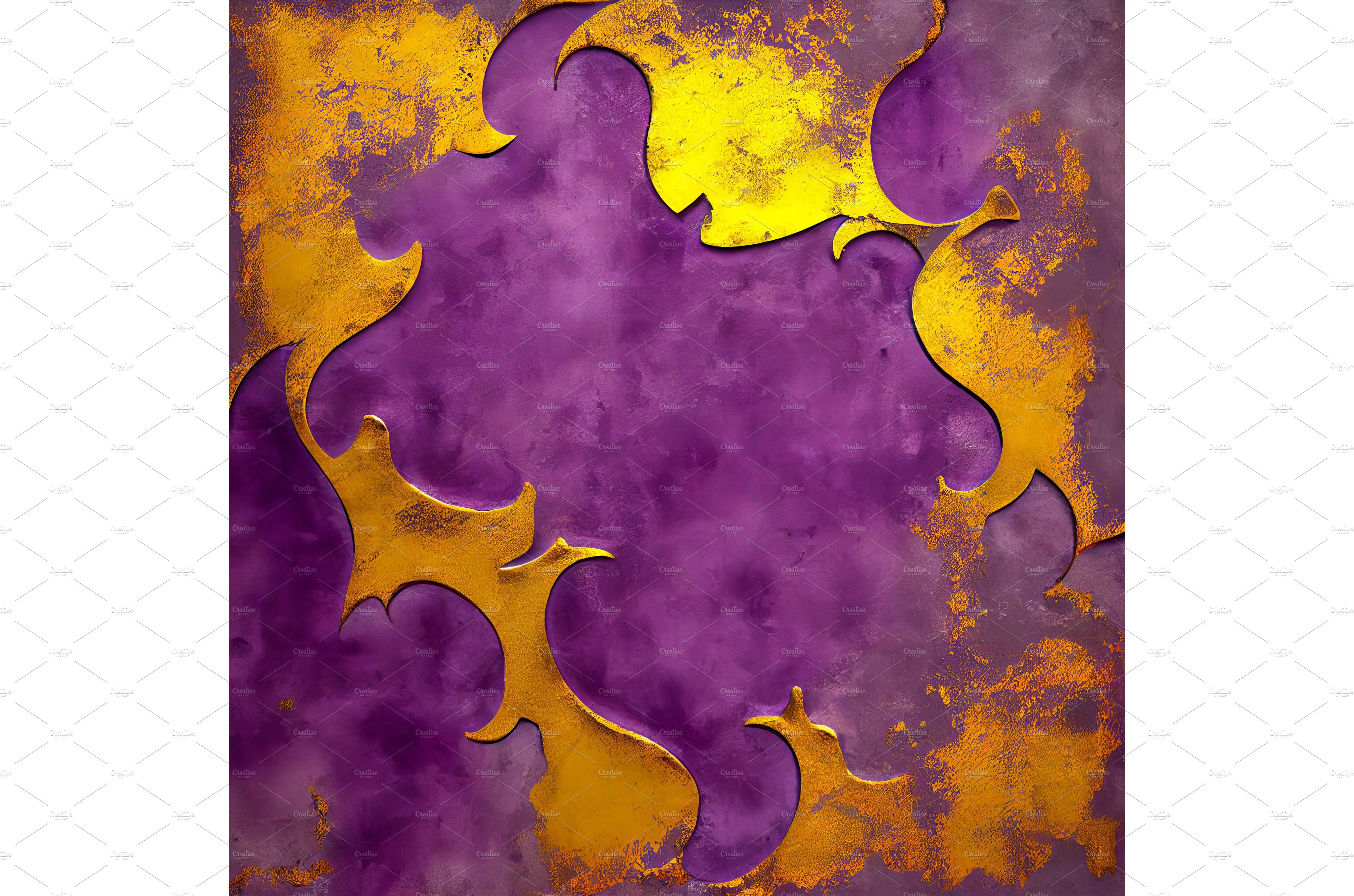 Violet and gold venetian plaster cover image.