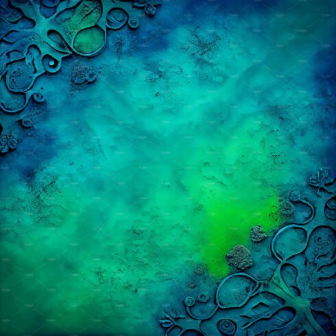 Green and blue venetian plaster cover image.