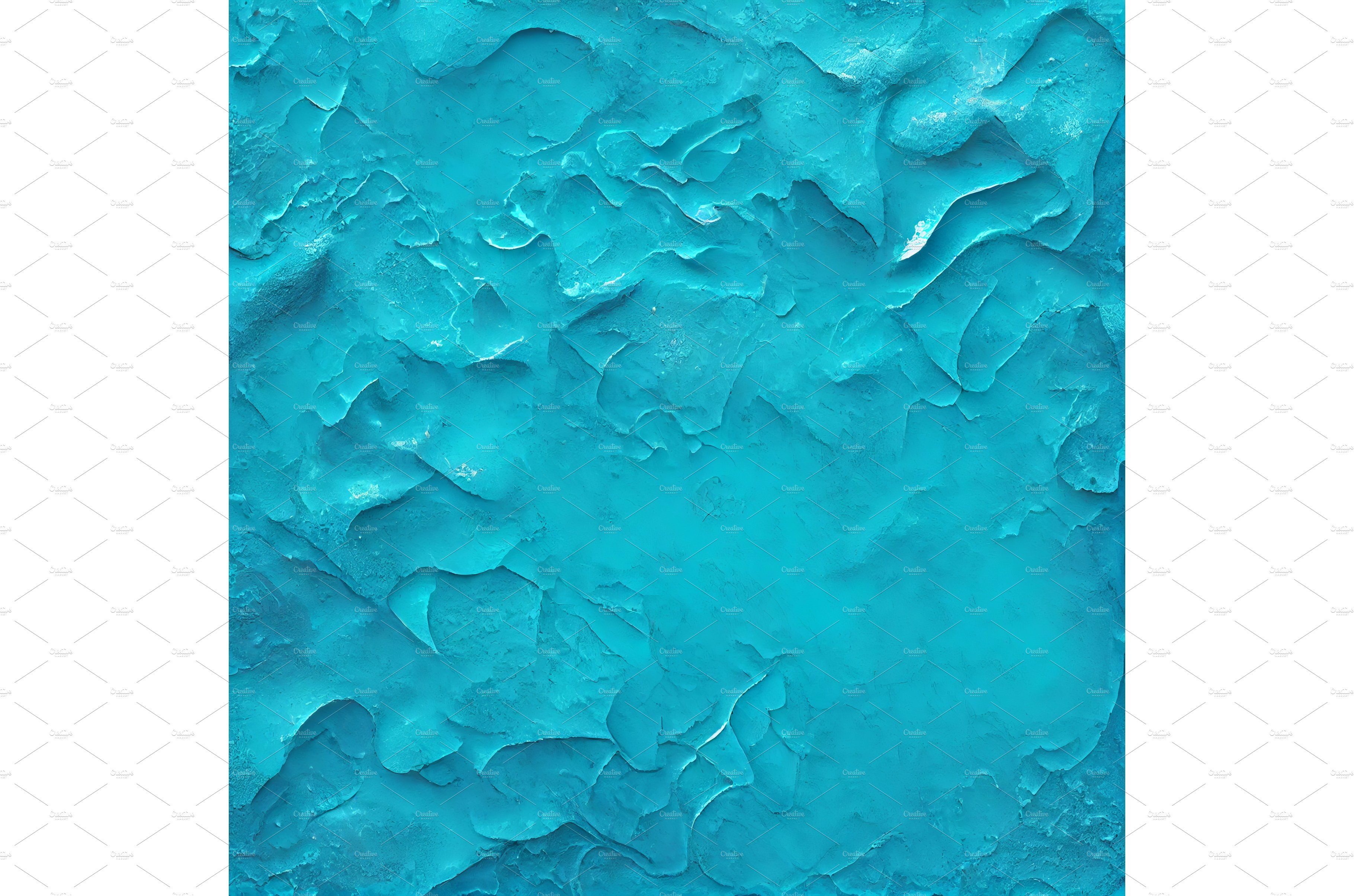 Sea blue venetian plaster decoration cover image.