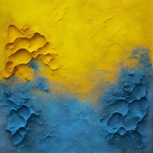 Yellow and blue venetian plaster cover image.