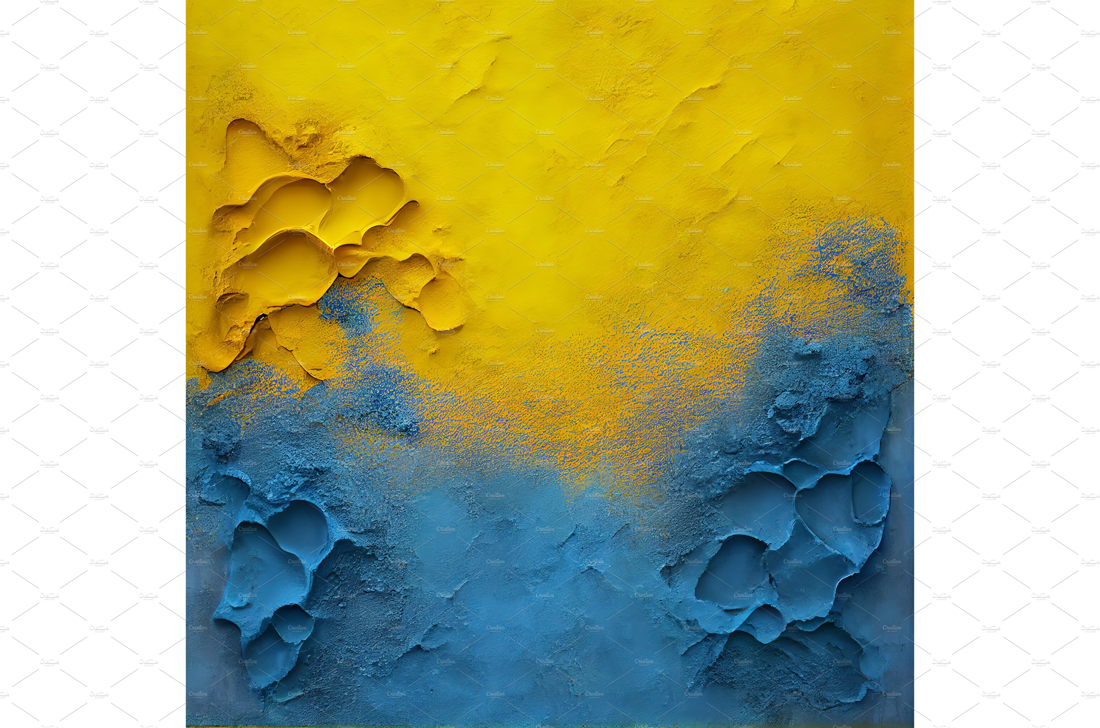 Yellow and blue venetian plaster cover image.