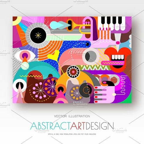 Abstract Art vector design cover image.