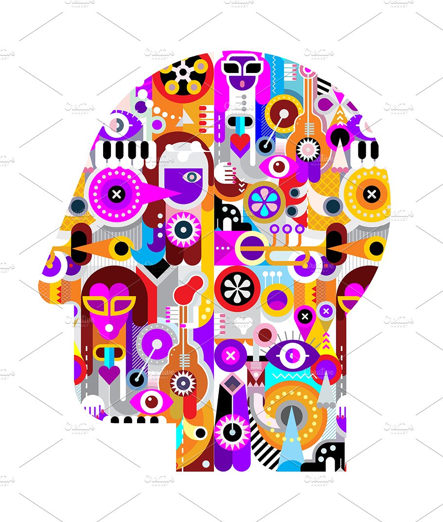 abstract human head 8 246