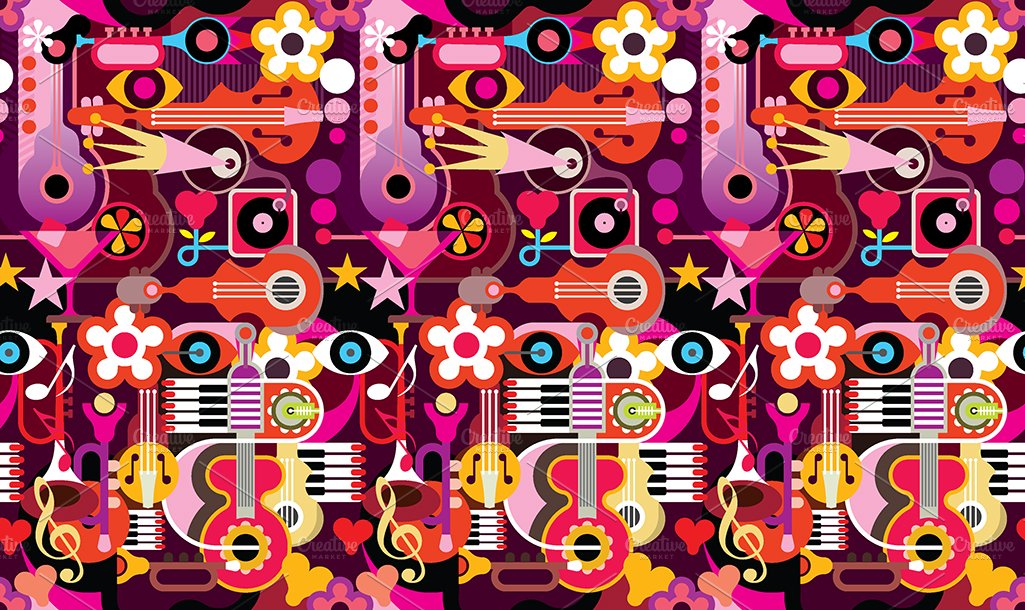 abstract music seamless cm 726