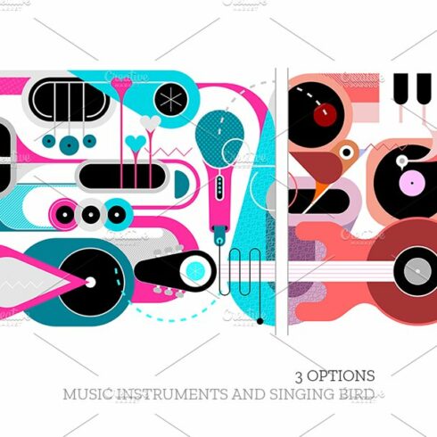 Music Instruments and Singing Bird cover image.