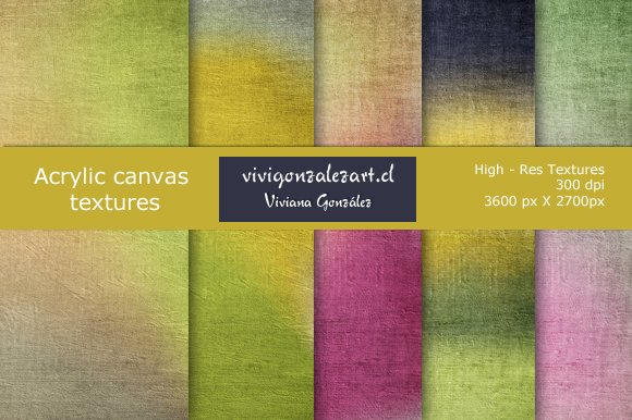 Acrylic canvas textures cover image.