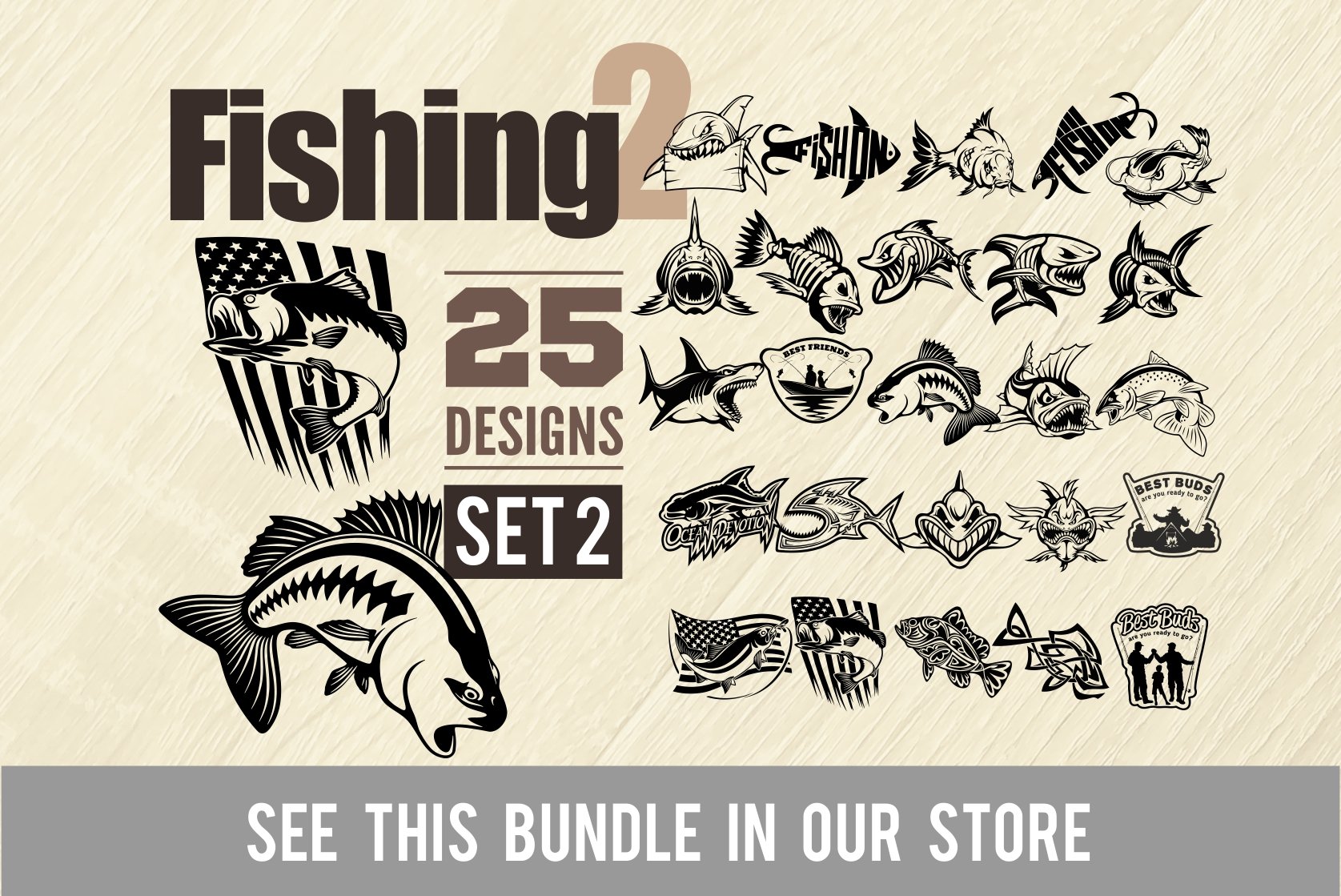 Catfish, Monster Fish - Fishing Logo preview image.