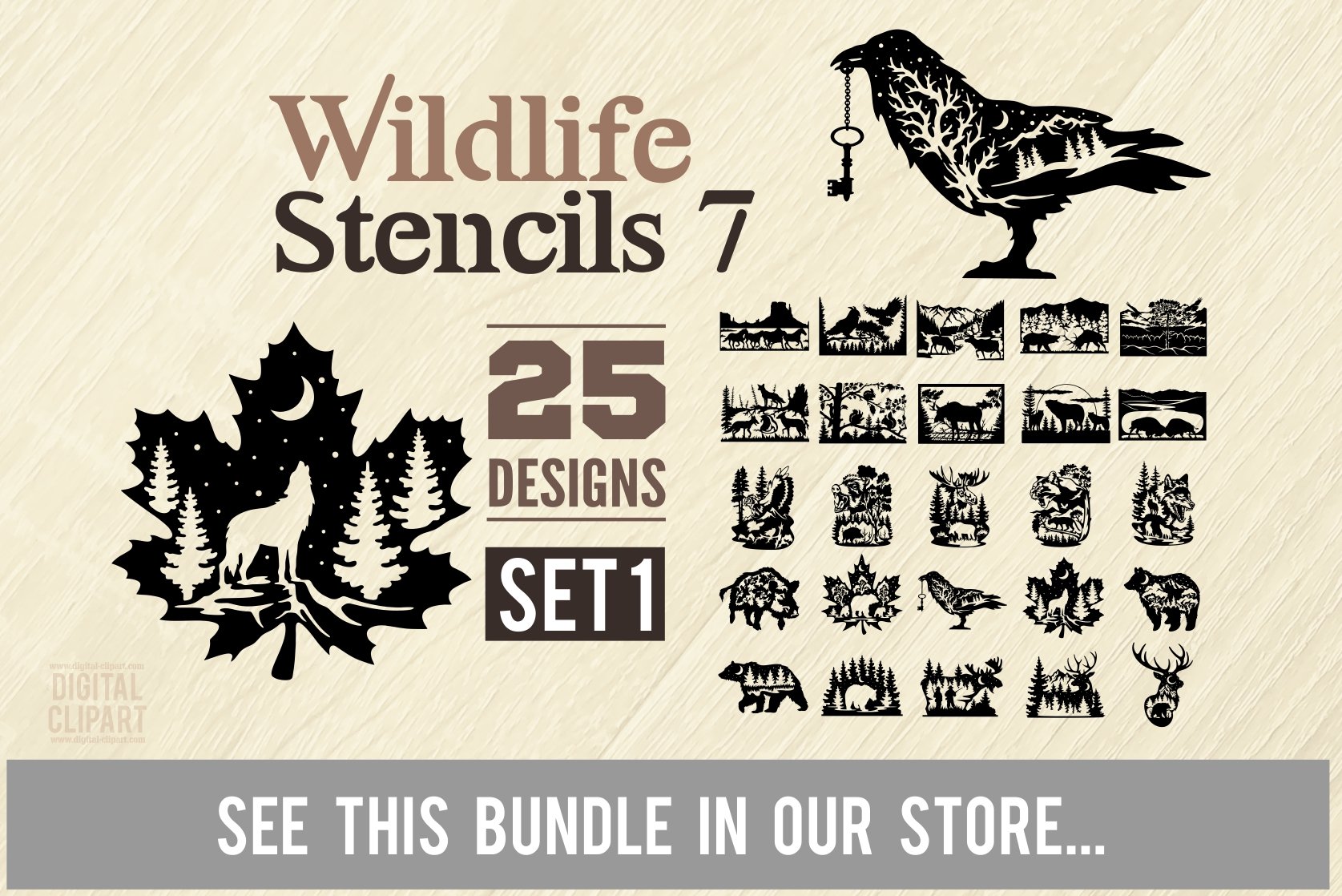 Cougar SVG File - Wildlife Stencils preview image.