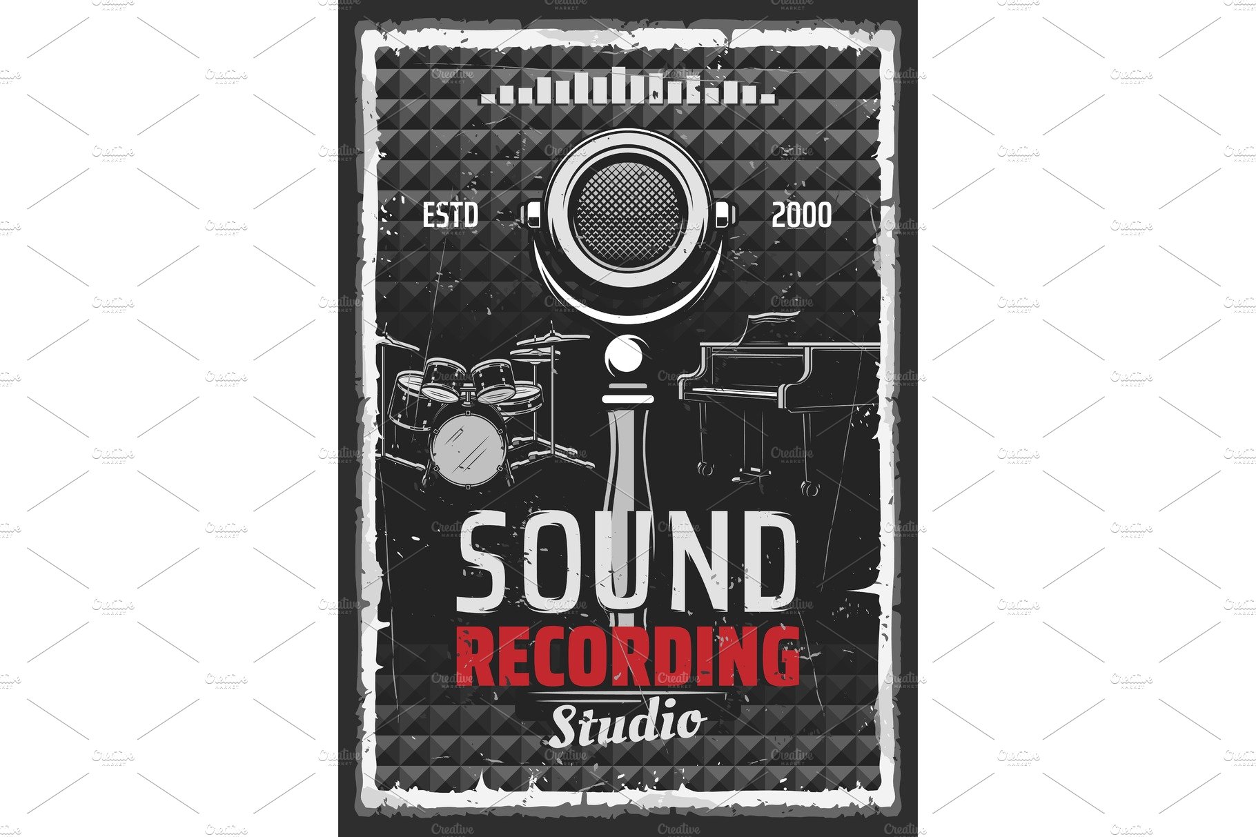 Music sound recording studio cover image.