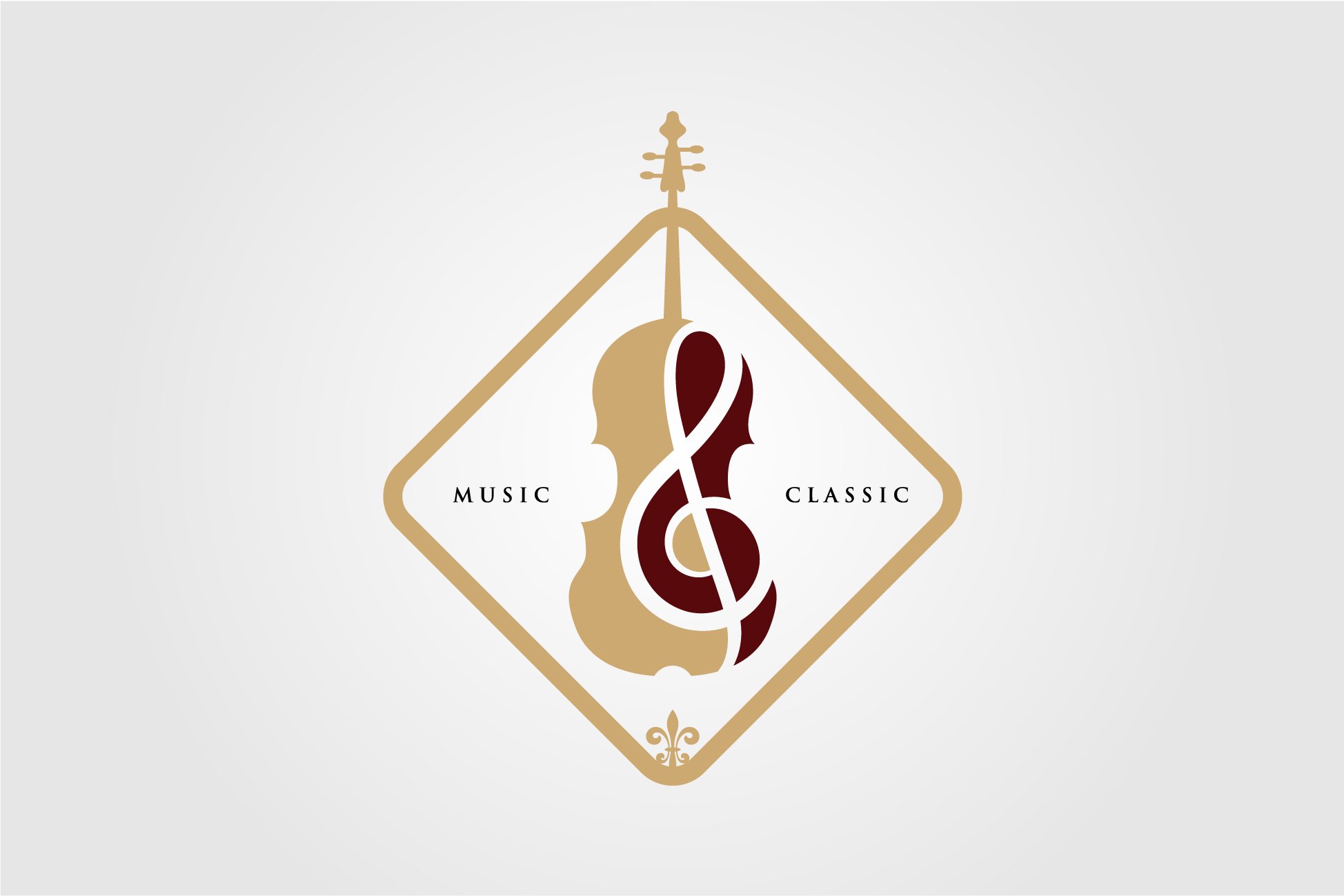 Violin / Cello logo design cover image.