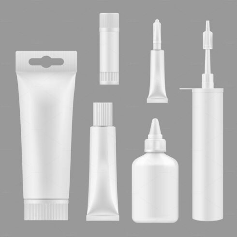 Glue tubes, silicon containers cover image.