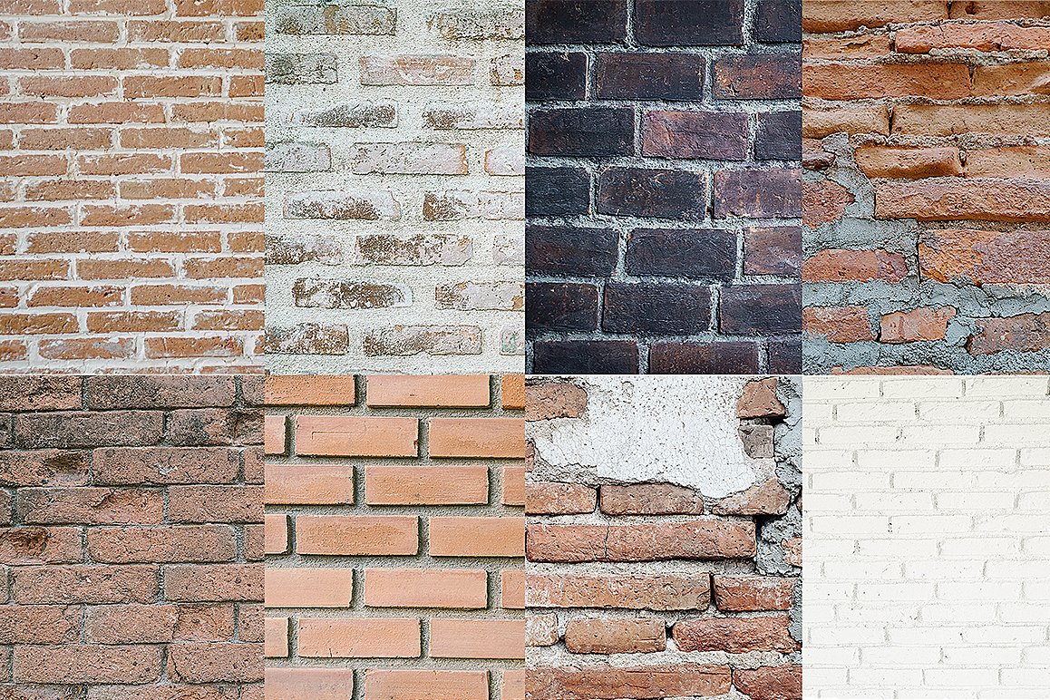 8 Brick wall texture selected preview image.