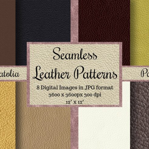 Seamless Leather Patterns Anatolia cover image.