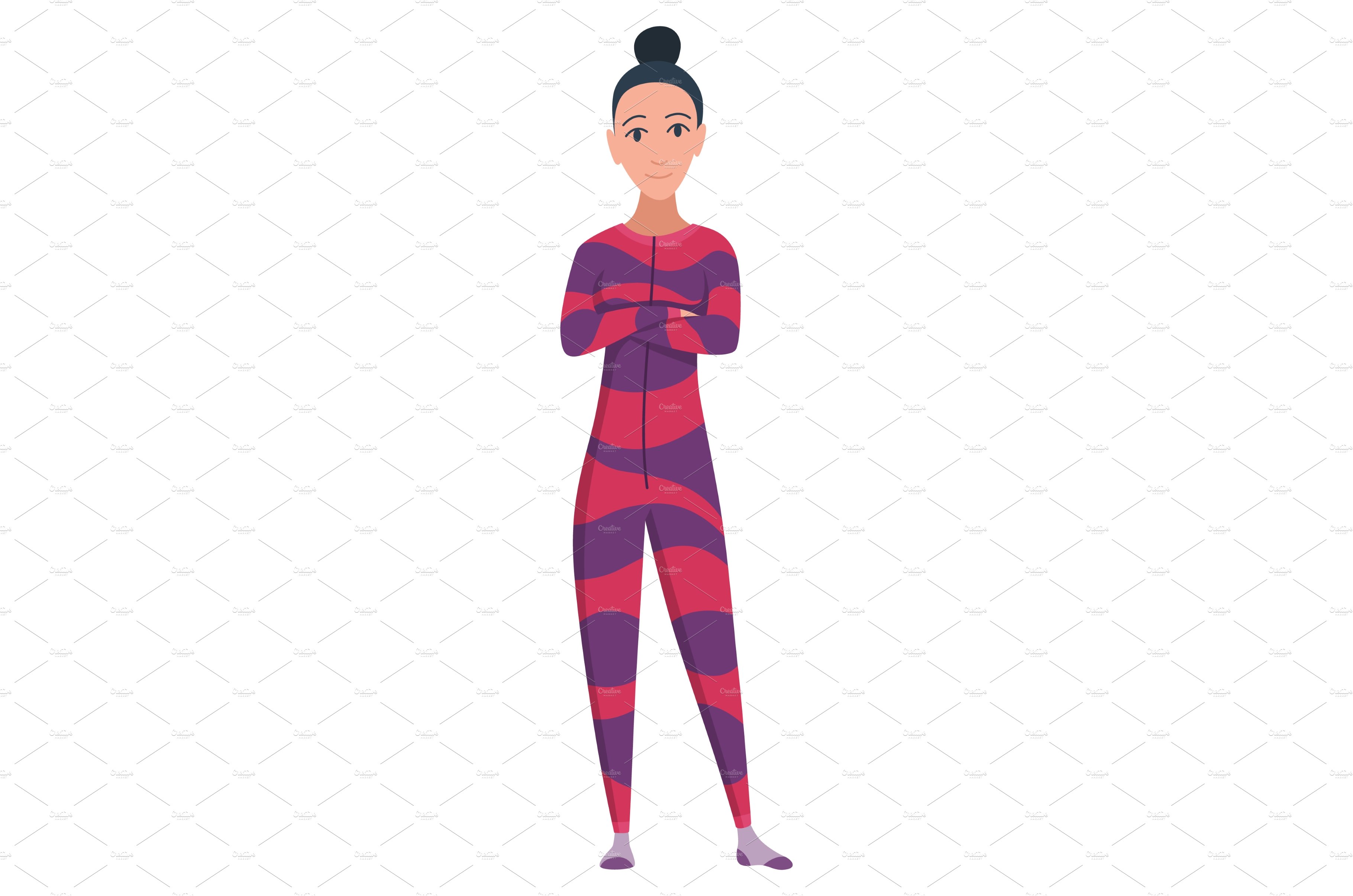 Character pajama. Women dressed in cover image.