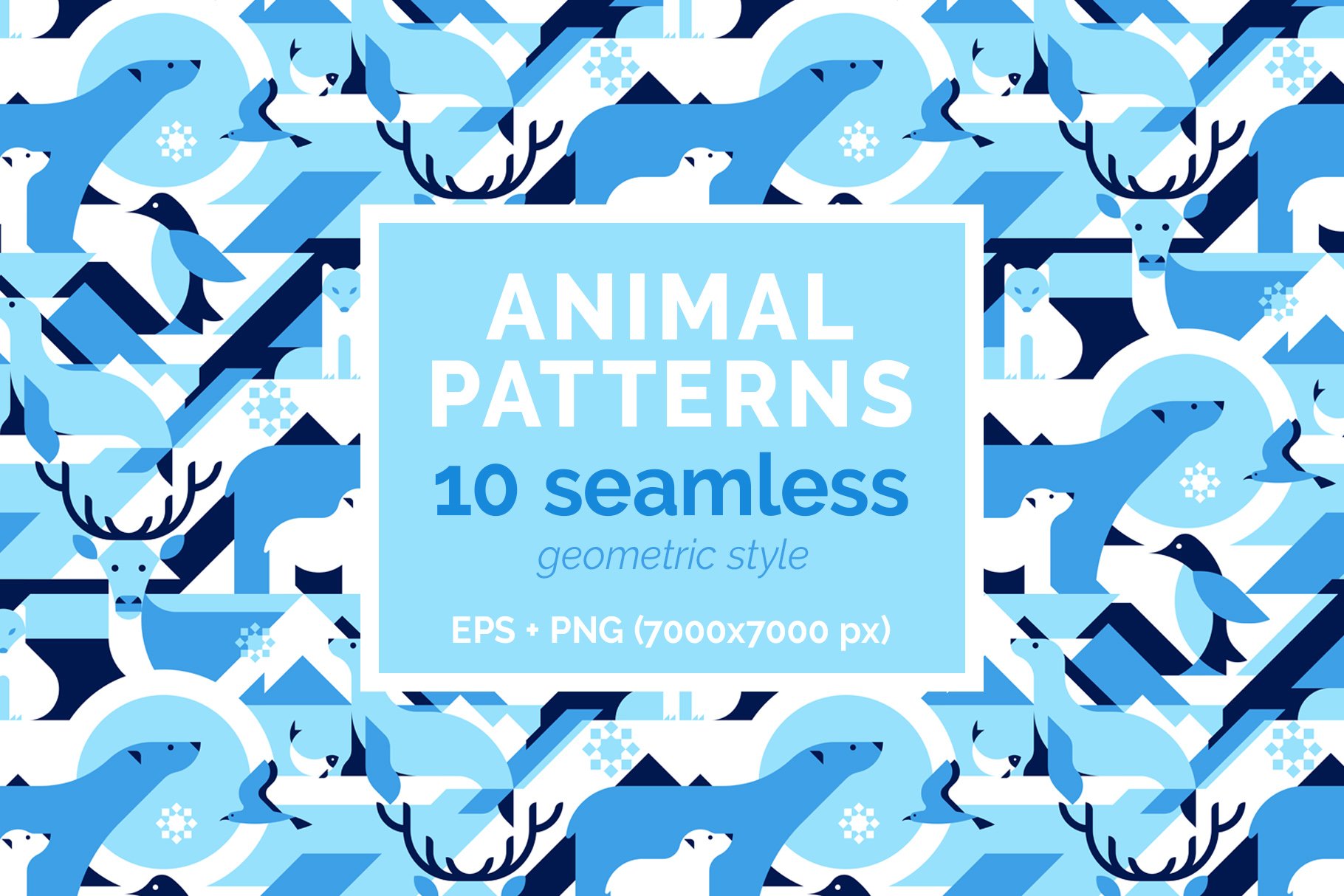 10 Seamless Animal Patterns cover image.