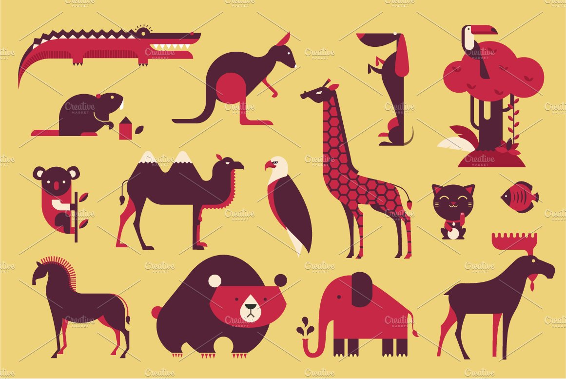 Animal icons cover image.