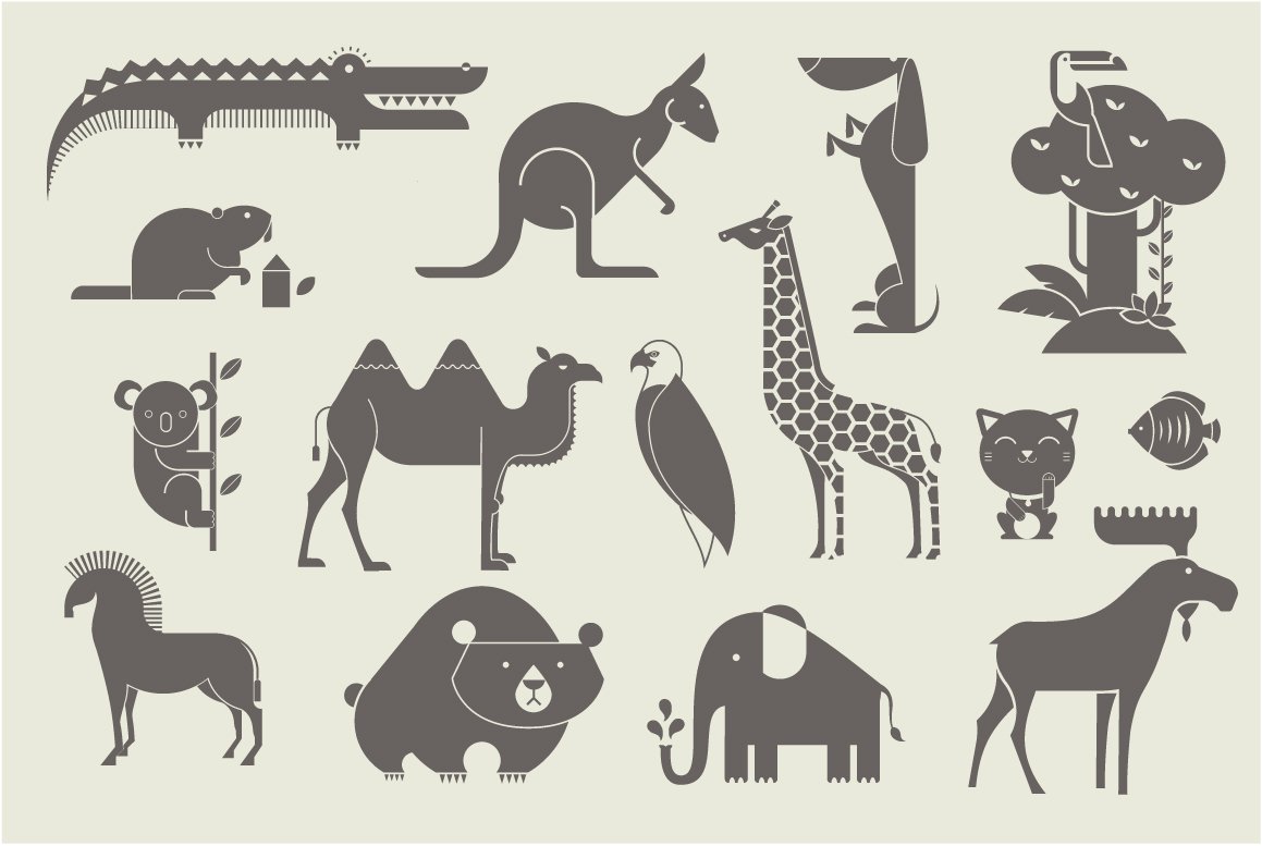 Animal icons preview image.