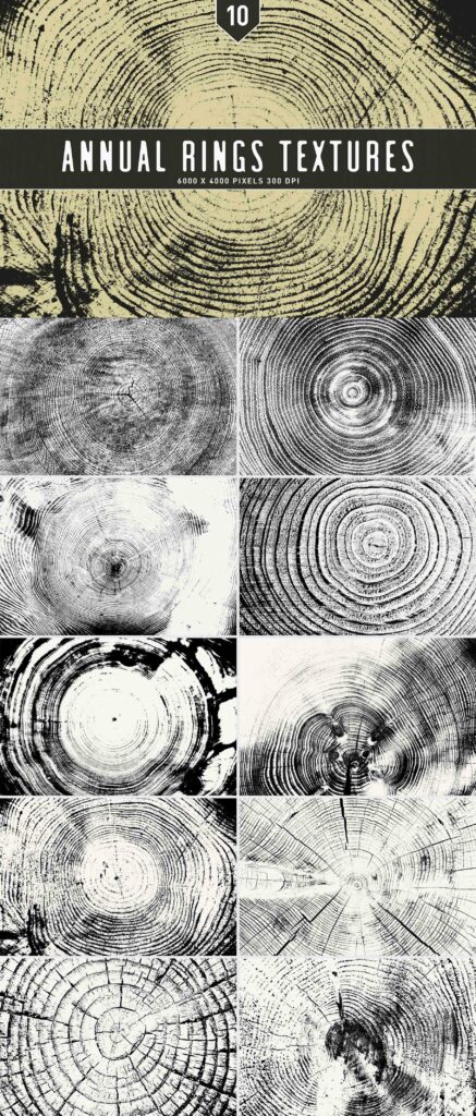 Annual Rings Textures – MasterBundles