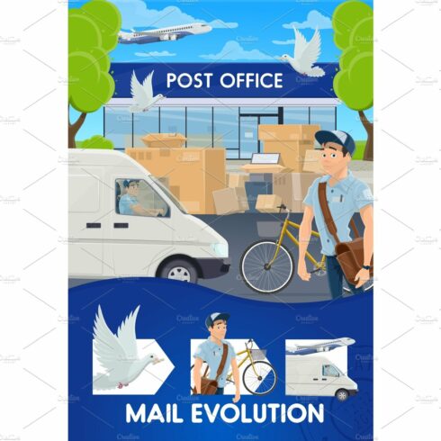 Post mail delivery, shipping cover image.