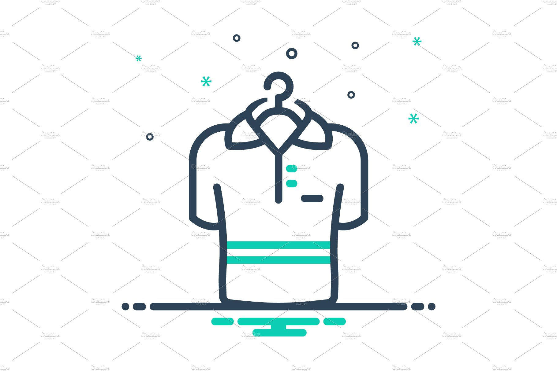 Apparel cloth mix icon cover image.