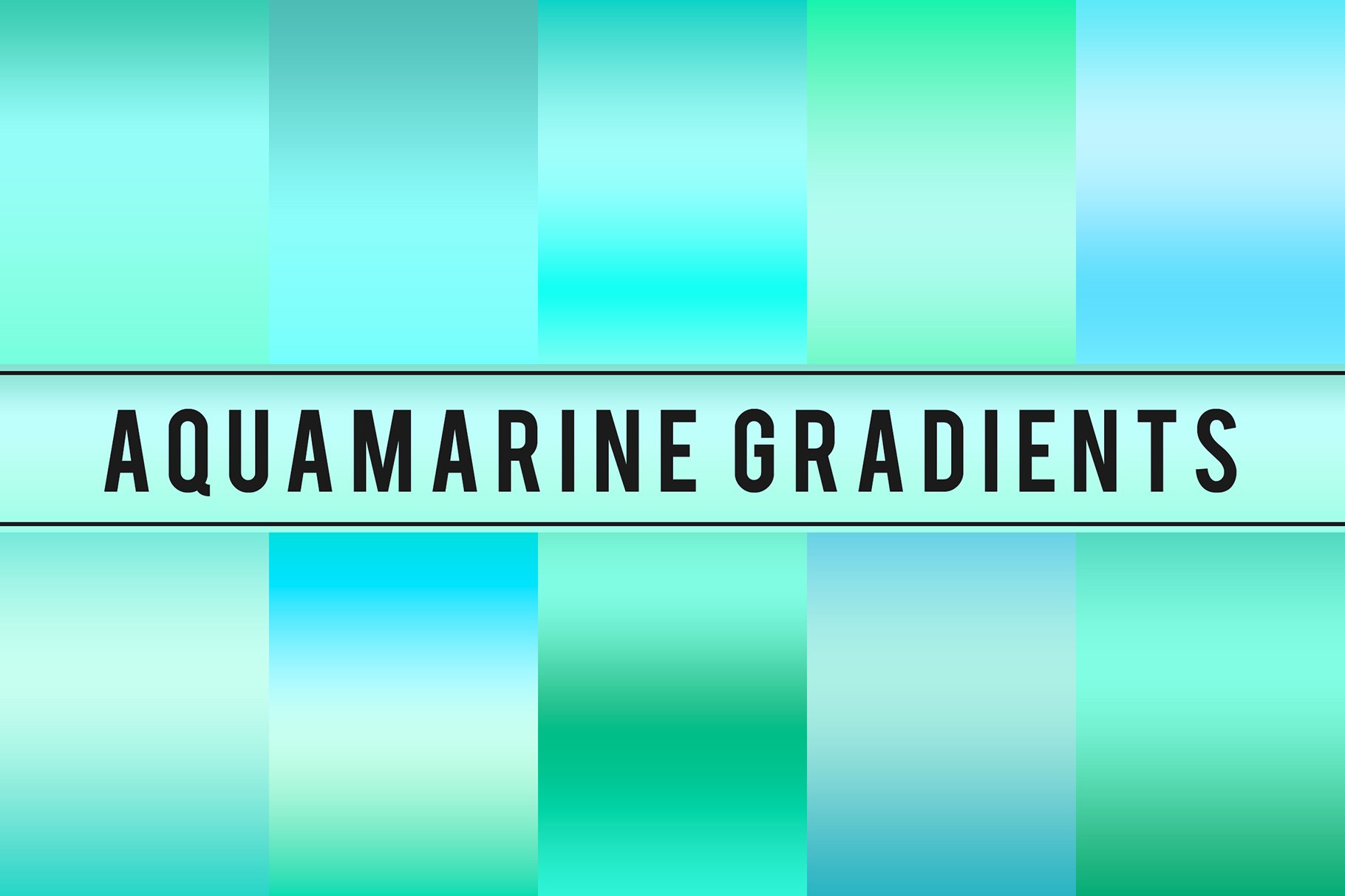 Aquamarine Gradients cover image.