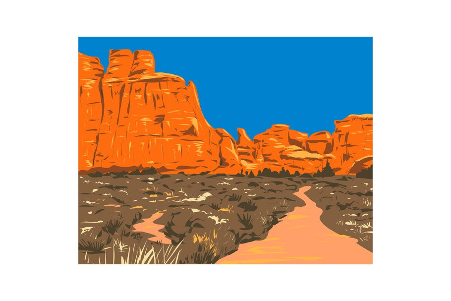 Park Avenue Trail Arches NP WPA EPS cover image.