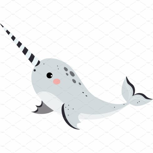 Cute Narwhal as Arctic Animal with cover image.